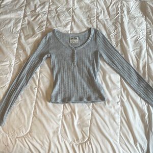 Light Blue button Hollister shirt- Women’s XS